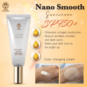 รับผลิตครีมกันแดด ครีมกันแดด Nano Smooth รับผลิตครีมกันแดด ผลิตภัณฑ์ดูแลผิว